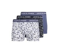 JACK & JONES Men's Jacharvey Trunks 3 Pack Boxer Shorts, Night Sky/Pack: Nightshadow Blue-Nightshadow Blue, M (Pack of 3)