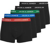 JACK & JONES Mens JAChuey 5 Pack Durable Contrast Stretch Boxer Briefs