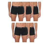 JACK & JONES Men's Jachuey Trunks 5 Pack Noos Boxer, Black (Black Detail: Black & Black), Large (pack of 5)