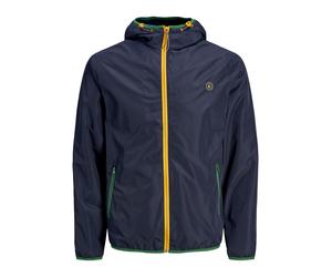 Jack & Jones Mens Jacket Long Sleeves Hooded Waterproof Full Zip Coat Outerwear