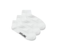 JACK & JONES Men's Jaclouis Dongo Socks 3 Pack Noos, White/Pack: White-White, One Size