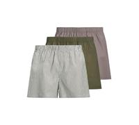 JACK & JONES Mens Jacmilano Woven Boxers 3 Pack Noos, Dusty Olive, M UK