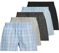 JACK & JONES Men's Jacmilano Woven Boxers 5 Pack Noos (Pack of 5)