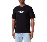 JACK & JONES Men's Jacoliver Ss Tee T-Shirt, Black, XL