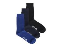 JACK & JONES Men's Jacrafael Socks 3 Pack Noos, Blazer Navy, One Size (Pack of 3)
