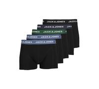 Jack & Jones Boxer Shorts Essential Trunks, 5-Pack, Logo Printed Solid Black, Size M