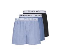 JACK & JONES Men's Jactokyo Woven Boxers 3 Pack, Black, xx_l (Pack of 3)