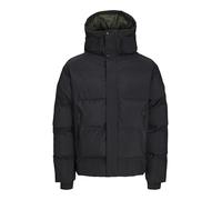 JACK & JONES Men's Jcoalpha Short Buffer Sn Puffer Jacket, Black, XL