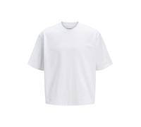 JACK & JONES Male T-Shirt Plain Crew Neck T-Shirt, Bright White, S