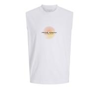 JACK & JONES Men's Jcocalma SL Tee Crew Neck, Bright White, XS