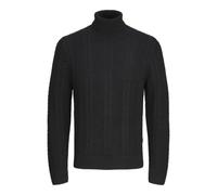 JACK & JONES Men's Jcocipher Knit Roll Neck Jumper, Black, L