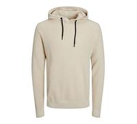 JACK & JONES Men's Jcoclassic Waffle Knit Hood Sn Sweatshirt, Moonbeam, M