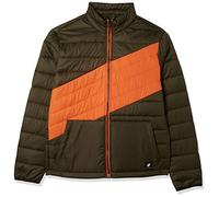 JACK & JONES Men's Jcoclear Buffer Quilted Jacket, Forest Night/Four Leaf Clover Blocking, L