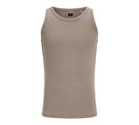 JACK & JONES Men's Jcoconcrete Washed Rib Tank Top, Desert Taupe, XL