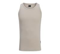 JACK & JONES Men's Jcoconcrete Washed Rib Tank Top, Moonbeam, S