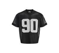 JACK & JONES Men's Jcoenergize Big Mesh Tee SS Crew Neck, Black, XS