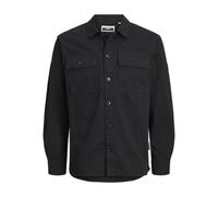 JACK & JONES Men's Jcogrid Classic Overshirt Ls, Black, M