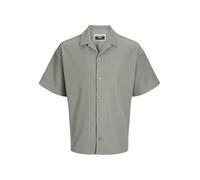 JACK & JONES Men's Jcohorizon Plisse Resort Shirt SS, Shadow, L