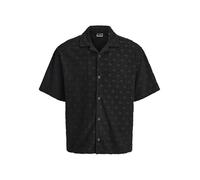 JACK & JONES Men's Jcoinfinity Towel Shirt SS, Black, L