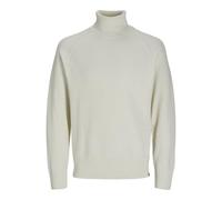 JACK & JONES Men's Jcomason Knit Roll Neck Jumper, Cloud Dancer/Detail: Cyclo 002, XL