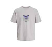 Jack & Jones Men's Jcorecharge Photo Print Tee SS Crew Neck, Lilac Marble, XL