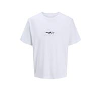 JACK & JONES Men's Jcosago Photo Back Tee Ss Crew Neck, Bright White, XS