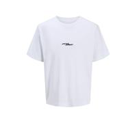 JACK & JONES Men's Jcosago Photo Back Tee Ss Crew Neck, Bright White, XS