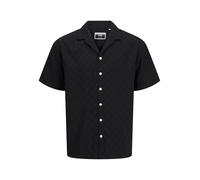 JACK & JONES Men's Jcosago Texture Shirt SS, Black, L