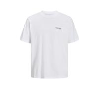 JACK & JONES Men's Jcotarmac Camo Back Tee Ss Crew Neck, Bright White, M