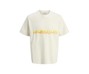 Jack & Jones Men's Jcounion Summer Front Tee SS Crew N Jnr, Sweet Corn, 12 Years