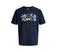 JACK & JONES Mens Jeff Logo T-Shirt Sky Captain M