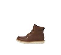 JACK & JONES Men's Jfwarchway Pu Moc Boot Lace-up Ankle, Cognac, 9 UK