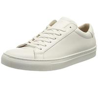 Jack & Jones Men's Jfwcorey Leather Noos Sneaker, White detail, white leather heel, 11 UK