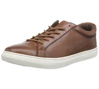 JACK&JONES Men's JFWGALAXY Leather Sneaker, Cognac, 10 UK