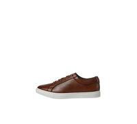 JACK&JONES Men's JFWGALAXY Leather Sneaker, Cognac, 5.5 UK