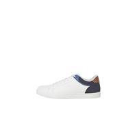 JACK & JONES Men's Jfwjordan Sneaker Sn, Bright White Detail Navy Blazer Coronet Blue, 10 UK
