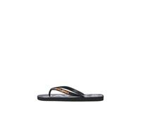 JACK & JONES Men's Jfwlogo Palm Print Flip Flop, Charcoal, 10/11 UK