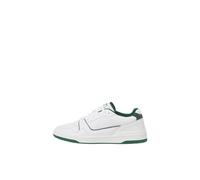 JACK & JONES Men's Jfwlondon Pu Noos Sneaker, White Detail Trekking Green, 11 UK