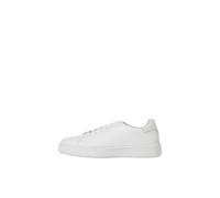JACK & JONES Men's Jfwstockholm Leather Trainers Ln, Bright White, 10 UK
