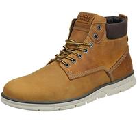 JACK & JONES Mens Jfwtubar Leather Honey Sn Ankle Boot, Honey, 6 UK