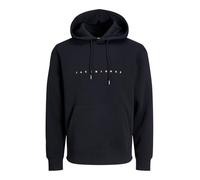 JACK & JONES Mens JJ Sweat Hoodie Black S