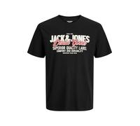JACK & JONES Mens JJ T-Shirt Short Sleeve Black XL