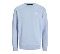 JACK & JONES Men's Jjbeau Sweat Crew Neck, Chambray Blue, M