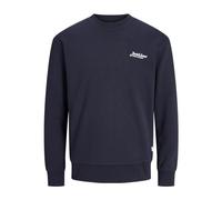 JACK & JONES Men's Jjbeau Sweat Crew Neck, Sky Captain, S