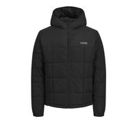 JACK & JONES Men's Jjben Square Hood Jacket Quilted, Black, XS