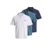 JACK & JONES Men's Jjbrandon Polo Ss 3Pk Mp (Pack of 3)