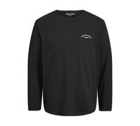 JACK & JONES Men's Jjcollege Logo Tee Ls Crew Neck