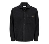 JACK & JONES Men's Jjcorduroy Overshirt L/S, Black, M