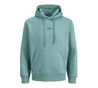 JACK & JONES Mens Jjcorp Graphic Sweat Hood Noos, Mineral Blue, M UK