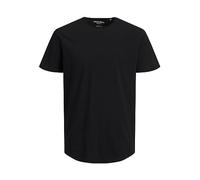 JACK & JONES Men's Jjebasher Tee O-Neck SS Noos T-Shirt, Black, XS